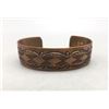Image 1 : Beautifully Stamped Copper Bracelet- Signed