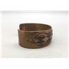 Image 3 : Beautifully Stamped Copper Bracelet- Signed