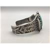 Image 2 : Great Sterling Silver and Turquoise Bracelet Circa 1920s