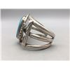 Image 5 : Vintage Sterling Silver and Turquoise Bracelet
