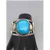 Image 7 : Vintage Sterling Silver and Turquoise Bracelet