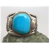 Image 9 : Vintage Sterling Silver and Turquoise Bracelet