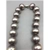 Image 3 : Large Smooth Sterling Silver Beaded Necklace