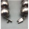 Image 7 : Large Smooth Sterling Silver Beaded Necklace