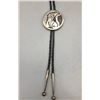Image 2 : Sterling Silver Hopi Overlay Bolo Tie by George Phillips