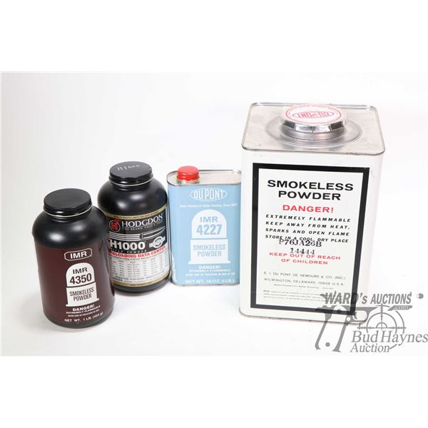 Selection of powder including sealed full or near full 1 lb. container ...