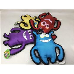 Lot of Pet Knight Canvas Squeaking Dog Toys