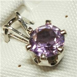 Silver Amethyst(0.75ct) Pendant, Made in Canada, Suggested Retail Value $40