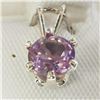 Image 2 : Silver Amethyst(0.75ct) Pendant, Made in Canada, Suggested Retail Value $40