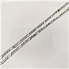 Image 3 : Silver Figaro Chain Necklace (~length 18"cm) (~weight 15.2g), Suggested Retail Value $120