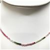 Image 1 : Silver Ruby Amethyst Citrine Multicoloured Gems Choker Necklace (~length 16"cm), Suggested Retail Va