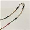 Image 3 : Silver Ruby Amethyst Citrine Multicoloured Gems Choker Necklace (~length 16"cm), Suggested Retail Va