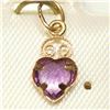 Image 1 : 14K Yellow Gold Amethyst(0.45ct) Pendant, Made in Canada, Suggested Retail Value $80