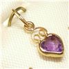 Image 4 : 14K Yellow Gold Amethyst(0.45ct) Pendant, Made in Canada, Suggested Retail Value $80