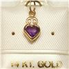 Image 5 : 14K Yellow Gold Amethyst(0.45ct) Pendant, Made in Canada, Suggested Retail Value $80