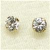 Image 2 : 14K Ys Cubic Zirconia Earrings, Suggested Retail Value $300 (Estimated Selling Price from $45 to $90