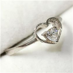Silver Cubic Zirconia Ring (~Size 6), Suggested Retail Value $80