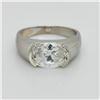 Image 2 : Silver Cubic Zirconia Ring (~Size 8), Suggested Retail Value $280 (Estimated Selling Price from $42 