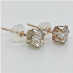 10K Yellow Gold Cubic Zirconia Earrings, Suggested Retail Value $300 (Estimated Selling Price from $