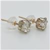 Image 1 : 10K Yellow Gold Cubic Zirconia Earrings, Suggested Retail Value $300 (Estimated Selling Price from $