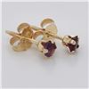 Image 5 : 14K Yellow Gold Amethyst Screwback Earrings, Suggested Retail Value $120