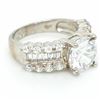 Image 1 : Silver Cubic Zirconia Ring (~Size 6), Suggested Retail Value $380 (Estimated Selling Price from $57 