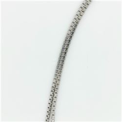 Silver Block Chain Necklace (~length 18"cm), Suggested Retail Value $120