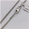 Image 3 : Silver Block Chain Necklace (~length 18"cm), Suggested Retail Value $120