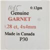 Image 1 : 14K Yellow Gold Garnet(0.28ct) Pendant (~weight 0.12g), Made in Canada, Suggested Retail Value $60
