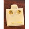 Image 1 : 10KT Gold Citrine (1.3ct) Stud Earrings