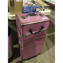 Rolling Trolley Cosmetic Case (Missing wheel)