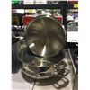 Image 1 : Stainless-steel Wok with Lid and Steamer