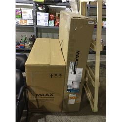 MAAX Fiberglass Shower Base Tub & Shower Wall Kit