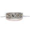 Image 2 : Silver Marcasite Ring (~Size 6.5)(Ring is resizable for $40), Suggested Retail Value $100
