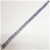 Image 2 : Silver Natural Tanzanite(10.6ct) Violet Blue Bracelet (~length 7"inches) (~weight 22.68g), Suggested