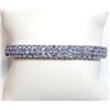 Image 3 : Silver Natural Tanzanite(10.6ct) Violet Blue Bracelet (~length 7"inches) (~weight 22.68g), Suggested