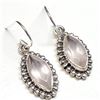 Image 2 : Silver Quartz Earrings, Suggested Retail Value $120