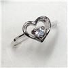 Image 2 : Silver Cubic Zirconia Ring (~Size 6)(Ring is resizable for $40), Suggested Retail Value $100
