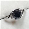 Image 1 : 10K White Gold Fancy Black Diamond(2.4ct) 2 Side Diamond(0.1ct) Ring (~weight 3g), Made in Canada, A