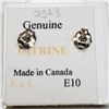 Image 2 : Silver Citrine Earrings, Made in Canada, Suggested Retail Value $60