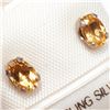 Image 3 : Silver Citrine Earrings, Made in Canada, Suggested Retail Value $60