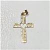Image 3 : 10K Yellow Gold Cross Pendant, Suggested Retail Value $200 (Estimated Selling Price from $30 to $60)