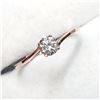 Image 4 : 14K Rose Gold Diamond(0.3ct) Brilliant Cut,I1 Clarity,Color(H-I) Ring (~Size 6.5)(Ring is resizable 