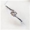 Image 1 : 10K White Gold Diamond(0.3ct) Light Brown, Si Ring (~Size 6.5)(Ring is resizable for $40) (~weight 1