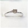 Image 4 : 10K White Gold Diamond(0.3ct) Light Brown, Si Ring (~Size 6.5)(Ring is resizable for $40) (~weight 1
