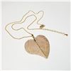 Image 1 : Natural Leaf Pendant Necklace (~length 15"inches), Suggested Retail Value $120