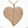 Image 3 : Natural Leaf Pendant Necklace (~length 15"inches), Suggested Retail Value $120