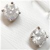 Image 5 : 18K White Gold Diamond(1.2ct) Clarity Si2-I1,Color (J-K) Earrings (~weight 1.1g), Made in Canada, Ap