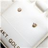 Image 3 : 14K Yellow Gold Diamond(0.02ct) Earrings, Suggested Retail Value $200 (Estimated Selling Price from 