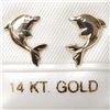 Image 4 : 14K Yellow Gold Screwback Earrings, Made in Canada, Suggested Retail Value $140